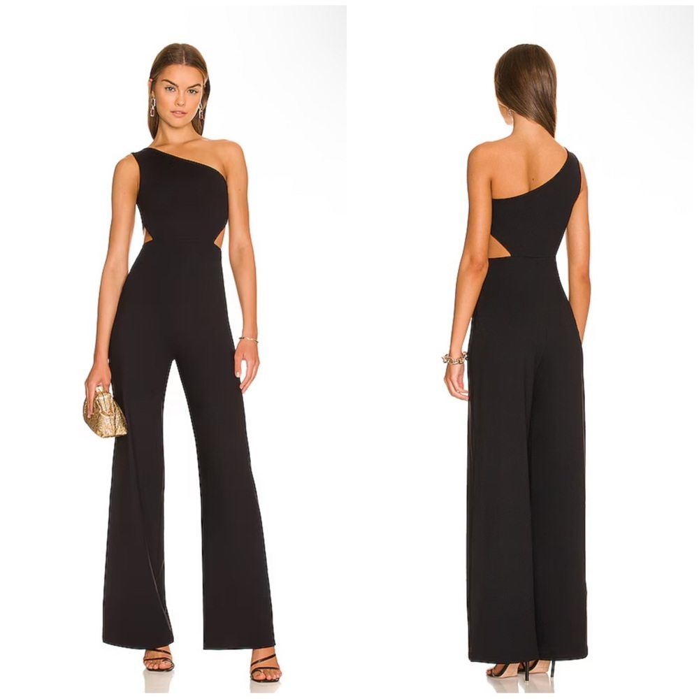Susana Monaco x REVOLVE Asymmetrical Cut Out Jumpsuit in Black Size S
